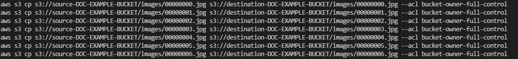 The finished command list